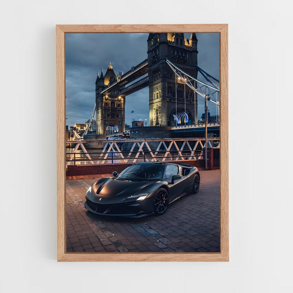 Poster Stradale Noir – affiche Ferrari (vue 4)